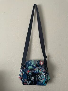 Vera Bradley Navy Multicolor Floral Crossbody Bag